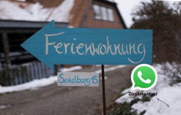 Foto: Schild zur Ferienwohnung